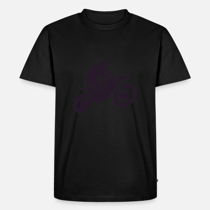 Motorcross - Männer Premium Bio T-Shirt - Schwarz