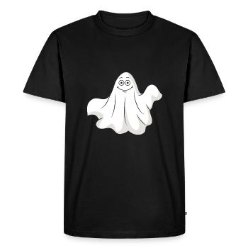 Fantôme d’Halloween Fantôme - T-shirt Premium bio Homme - noir - Devant - Nico (187cm)