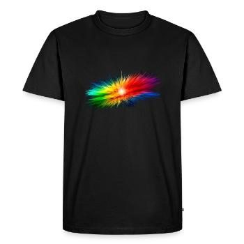 Couleur galaxie - T-shirt Premium bio Homme - noir - Devant - Nico (187cm)