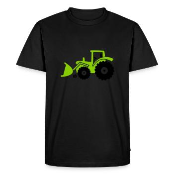 Tractor front loader Bulldog wheel loader with - T-shirt Premium bio Homme - noir - Devant - Nico (187cm)