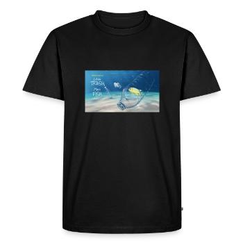 Keep the sea clean - Men's Premium Organic T-Shirt - black - Front - Nico (187cm)