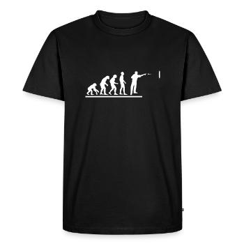 Darts Dart - Men's Premium Organic T-Shirt - black - Front - Nico (187cm)