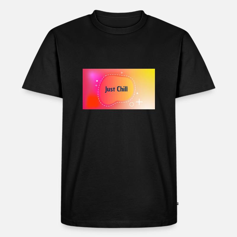 Just Chill - Männer Premium Bio T-Shirt - Schwarz