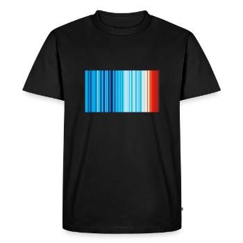 Climat - T-shirt Premium bio Homme - noir - Devant - Nico (187cm)