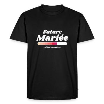 Future Mariée - T-shirt Premium bio Homme - noir - Devant - Nico (187cm)