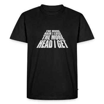 J’ai plus de tête - T-shirt Premium bio Homme - noir - Devant - Nico (187cm)