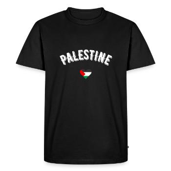 Palestine - Men's Premium Organic T-Shirt - black - Front - Nico (187cm)