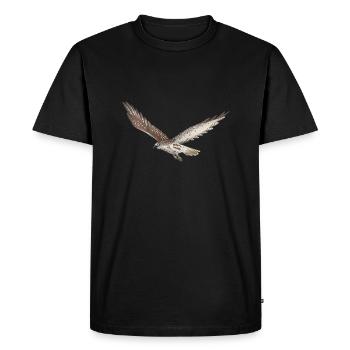 Autour - T-shirt Premium bio Homme - noir - Devant - Nico (187cm)