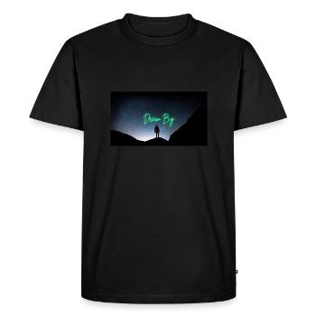 Rêvez grand - T-shirt Premium bio Homme - noir - Devant - Nico (187cm)