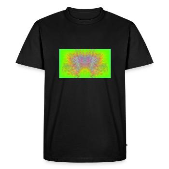 Aigle de Mandelbrot - T-shirt Premium bio Homme - noir - Devant - Nico (187cm)