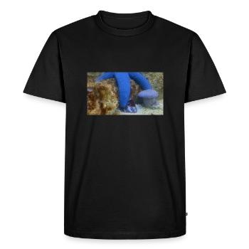 Étoile de mer bleue - T-shirt Premium bio Homme - noir - Devant - Nico (187cm)