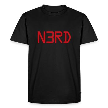 NERD - T-shirt Premium bio Homme - noir - Devant - Nico (187cm)
