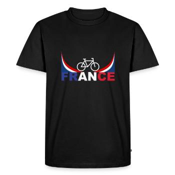 France - Men's Premium Organic T-Shirt - black - Front - Nico (187cm)