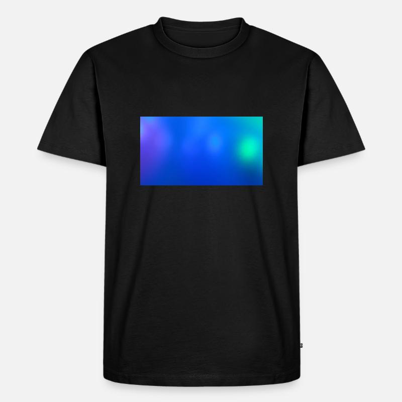 Blue Lights 73 - Männer Premium Bio T-Shirt - Schwarz