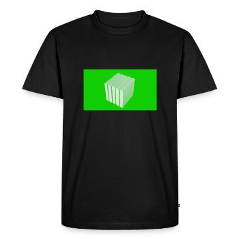 Cube - T-shirt Premium bio Homme - noir - Devant - Nico (187cm)