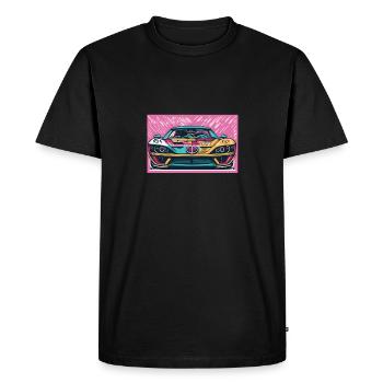 70's Racecar - Men's Premium Organic T-Shirt - black - Front - Nico (187cm)