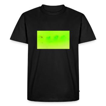 Neon Green 15 - Men's Premium Organic T-Shirt - black - Front - Nico (187cm)
