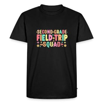 2nd Second Grade Field Trip Squad Matching - Men's Premium Organic T-Shirt - black - Front - Nico (187cm)