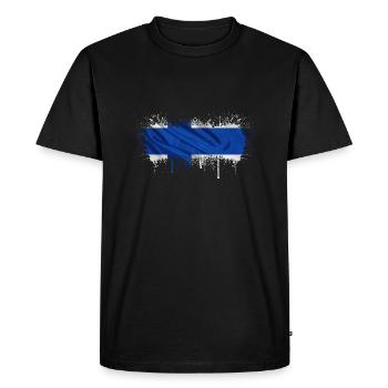 Finlande Suomi helsinki scandinavie viking fine FIN - T-shirt Premium bio Homme - noir - Devant - Nico (187cm)