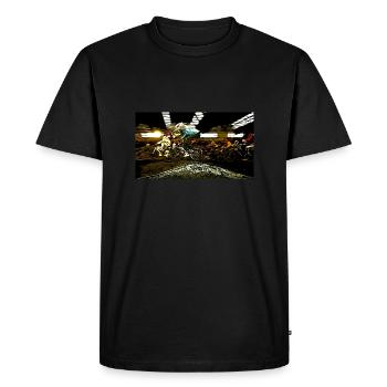 BMX - T-shirt Premium bio Homme - noir - Devant - Nico (187cm)
