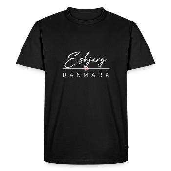 Dänemark - Esbjerg - Danemark - Danemark - T-shirt Premium bio Homme - noir - Devant - Nico (187cm)
