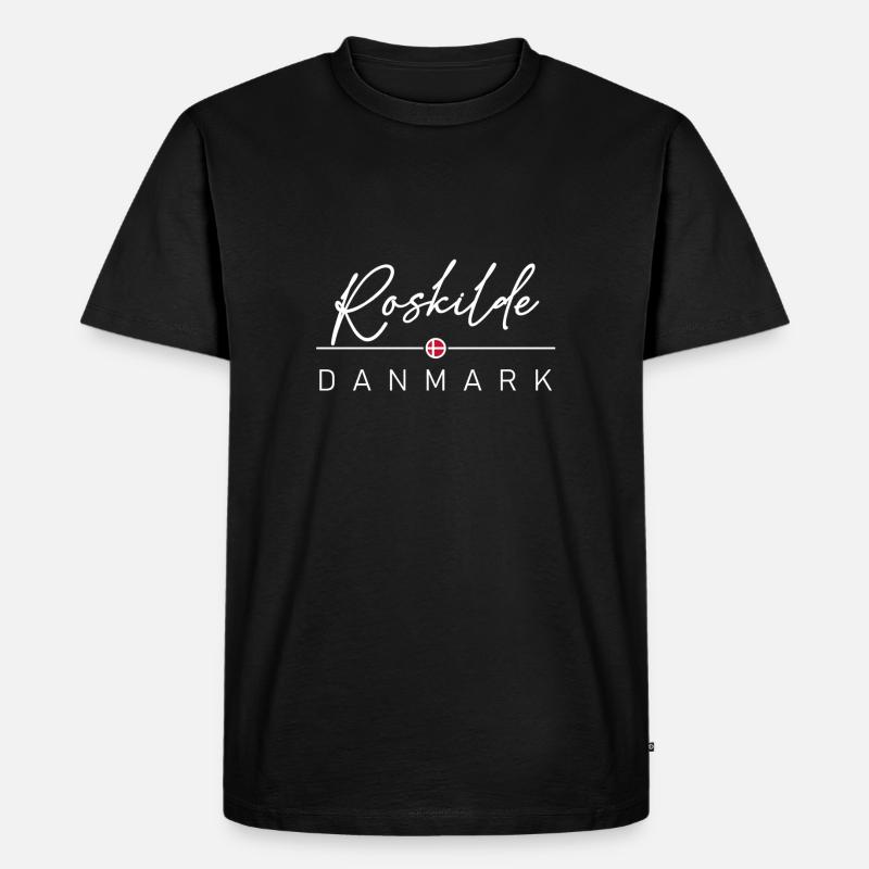 Dänemark - Roskilde - Danmark - Denmark - Männer Premium Bio T-Shirt - Schwarz