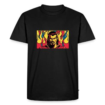 nVx Hadès 2 - T-shirt Premium bio Homme - noir - Devant - Nico (187cm)