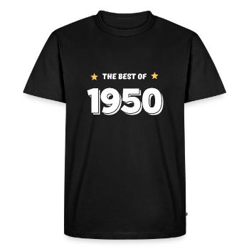 Best of 1950 - Men's Premium Organic T-Shirt - black - Front - Nico (187cm)
