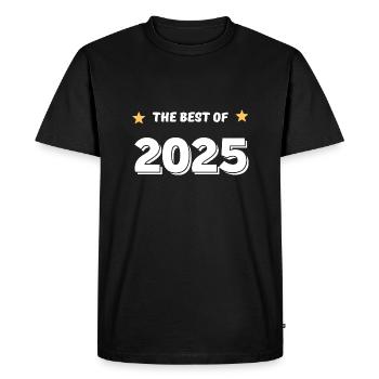 Best of 2025 - Men's Premium Organic T-Shirt - black - Front - Nico (187cm)