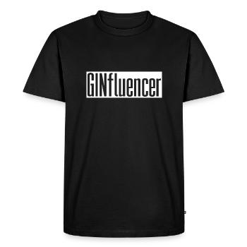 Ginfluencer Influencer Gin Gin & Tonic Cadeau - T-shirt Premium bio Homme - noir - Devant - Nico (187cm)