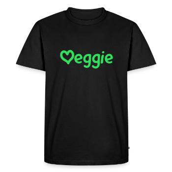 Veggie - Men's Premium Organic T-Shirt - black - Front - Nico (187cm)