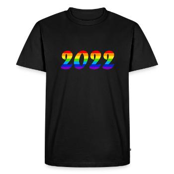 de l’équipe nationale LGBTQ - T-shirt Premium bio Homme - noir - Devant - Nico (187cm)