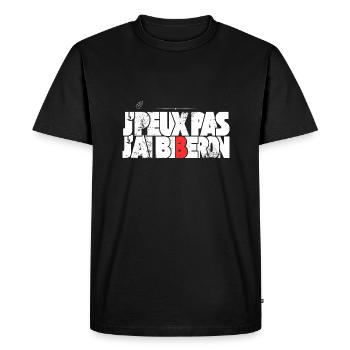 J'peux pas j'ai biberon - T-shirt Premium bio Homme - noir - Devant - Nico (187cm)