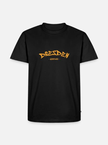 Dresden - Germany - Deutschland - Sachsen - Männer Premium Bio T-Shirt - Schwarz