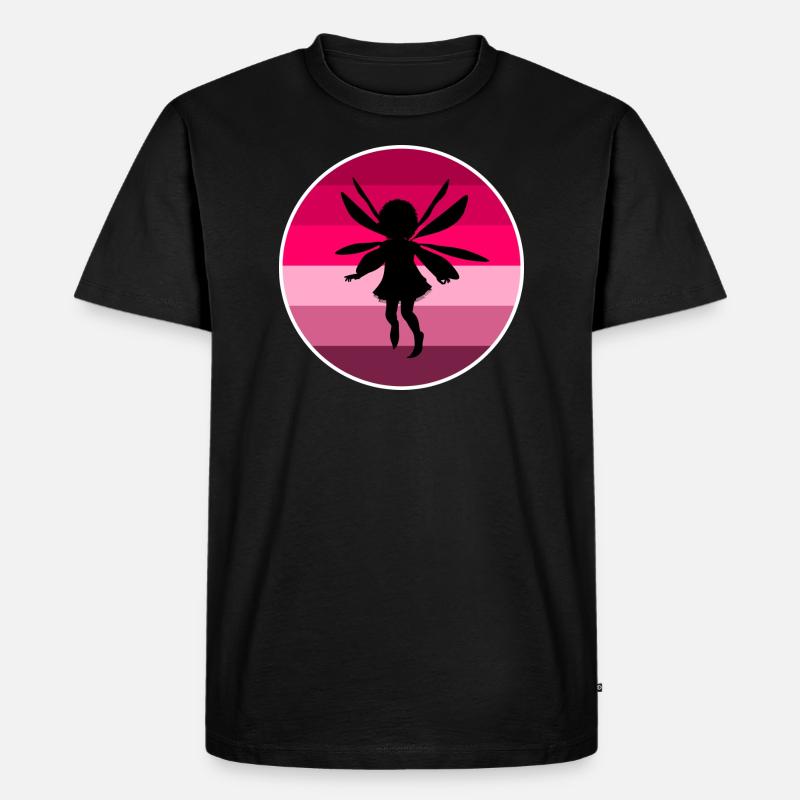 Fee - Männer Premium Bio T-Shirt - Schwarz