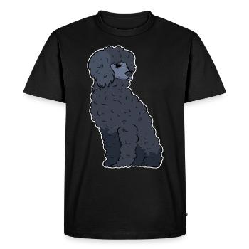 Caniche Chien Nain Caniche Jouet Caniche Petit Caniche Chiot Chiot - T-shirt Premium bio Homme - noir - Devant - Nico (187cm)