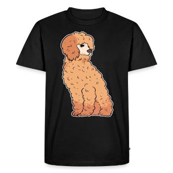 Caniche - T-shirt Premium bio Homme - noir - Devant - Nico (187cm)