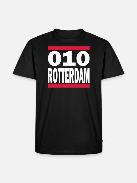 010 Rotterdam - Männer Premium Bio T-Shirt - Schwarz