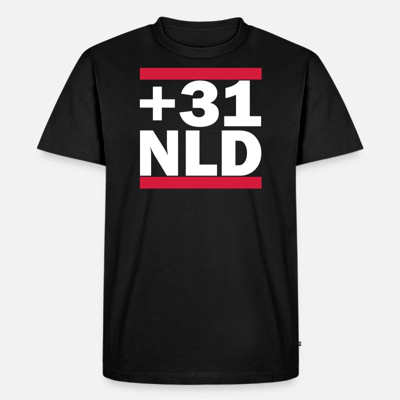 Niederlande - Männer Premium Bio T-Shirt - Schwarz
