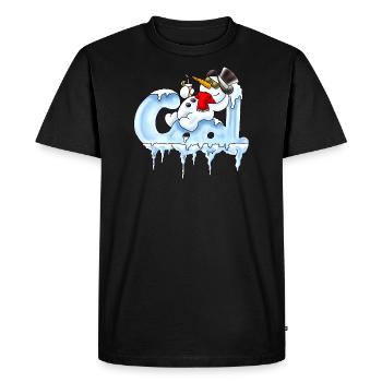 cool - Men's Premium Organic T-Shirt - black - Front - Nico (187cm)