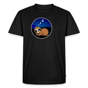 Panda qui dort zZz cadeau idée cadeau - T-shirt Premium bio Homme - noir - Devant - Nico (187cm)