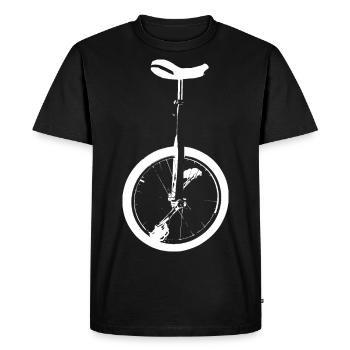 Unicycle - Men's Premium Organic T-Shirt - black - Front - Nico (187cm)