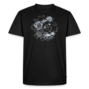 Dragon de tatouage chinois - T-shirt Premium bio Homme - noir - Devant - Nico (187cm)