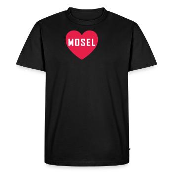 Moselle | Wine festivals | Palatinate | River | Neustadt Strom - Men's Premium Organic T-Shirt - black - Front - Nico (187cm)