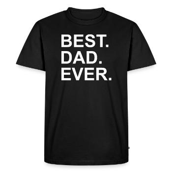 BEST DAD EVER - T-shirt Premium bio Homme - noir - Devant - Nico (187cm)