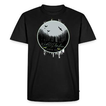 shinrin yoku forêt méditation nature yoga forêt baignade - T-shirt Premium bio Homme - noir - Devant - Nico (187cm)
