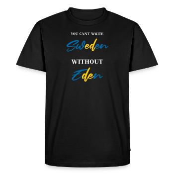Sweden Funny Saying Gift Idea Swedish - Men's Premium Organic T-Shirt - black - Front - Nico (187cm)