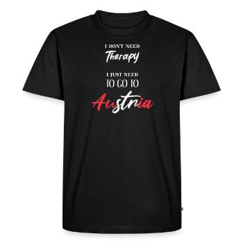 Je n’ai pas besoin de thérapie Autriche Autriche Cadeau - T-shirt Premium bio Homme - noir - Devant - Nico (187cm)