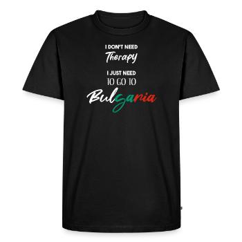 Bulgaria Gift Idea Bulgarian Funny Funny - Men's Premium Organic T-Shirt - black - Front - Nico (187cm)