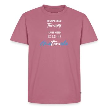 Guatemala Funny Gift Idea Latin America Saying - Men's Premium Organic T-Shirt - mauve - Front - Nico (187cm)